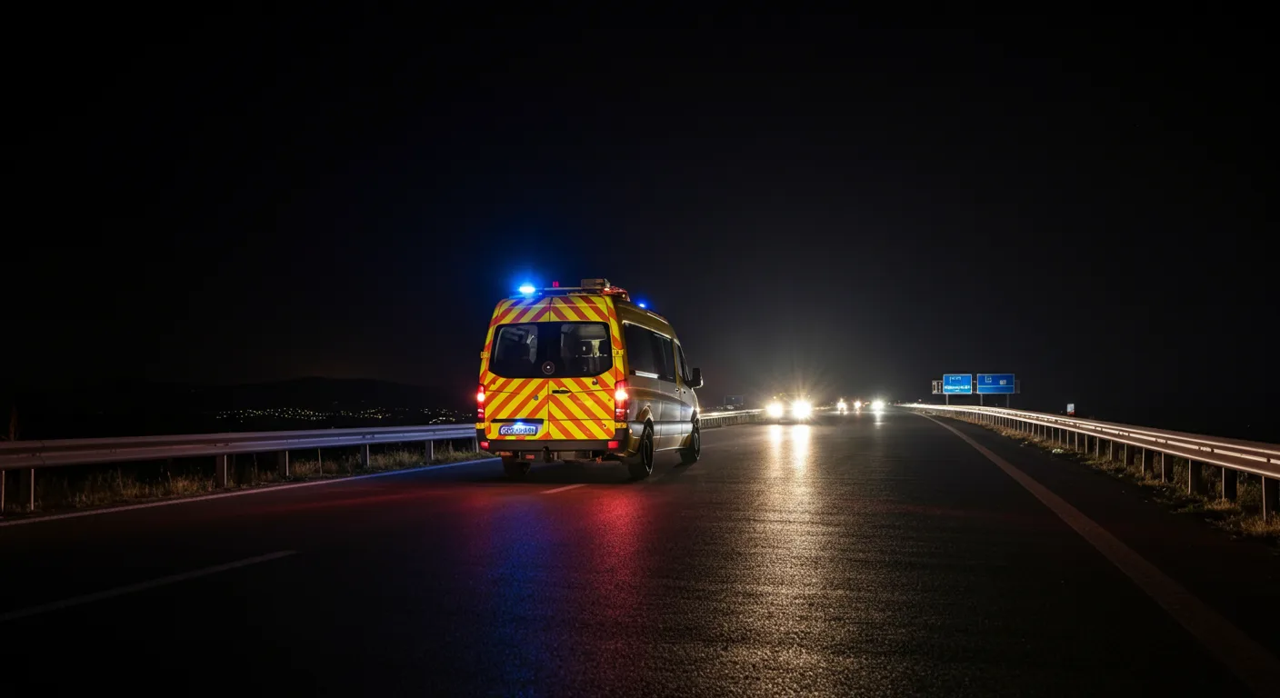 Gece flaşörlerle yol yardımı